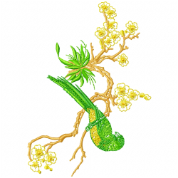 Flowers And Tree Embroidery Design 2 Flowers And Tree Embroidery Design 2